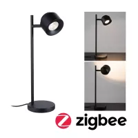 Puric Pane LED Table Lamp - Smart - Zigbee - Black - 2700k - système d'accrochage et décoration - détail 3