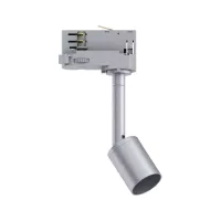 ProRail3 – Purell GU10 Gleisstrahler, max. 10 W, dimmbar, 230 V, Silber – Paulmann - système d'accrochage et décoration - détail 5
