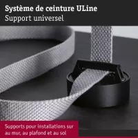 ULine – Universelles Gurtstützzubehör Schwarz – Paulmann - système d'accrochage et décoration - détail 5