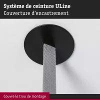 ULine – Schwarzes Zubehör für Einbauabdeckungen – Paulmann - système d'accrochage et décoration - détail 5