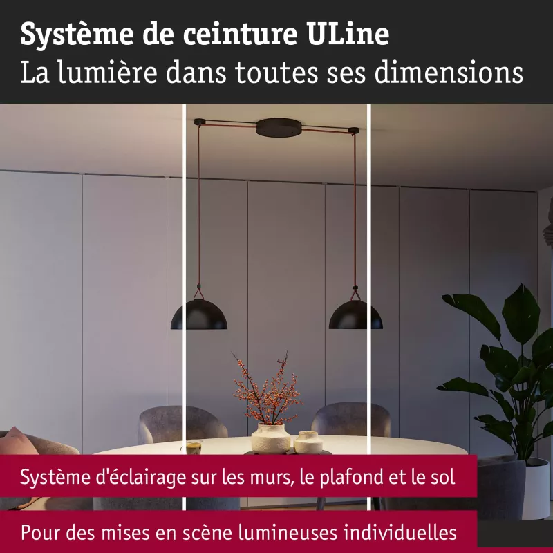 ULine - Accessoires 3-Step-Dimmer max. 200W 48V 80x35mm Blanc - Paulmann