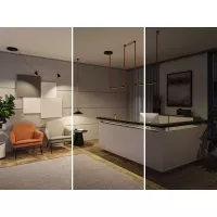 ULine - Accesorios Regulador de intensidad de 3 pasos, máx. 200 W, 48 V, 80 x 35 mm, blanco - Paulmann - système d'accrochage et décoration - détail 8