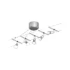 Kit básico de sistema de cableado LED Spice SaltLED GU5.3 máx. 5x10W regulable 230/12V Cromo mate - Paulmann PAULMANN 2 - Cimais