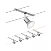 Spice SaltLED Cable System Basic Kit GU5.3 max. 5x10W dimmable 230/12V Matte Chrome - Paulmann PAULMANN 7 - Cimaise Tableau 