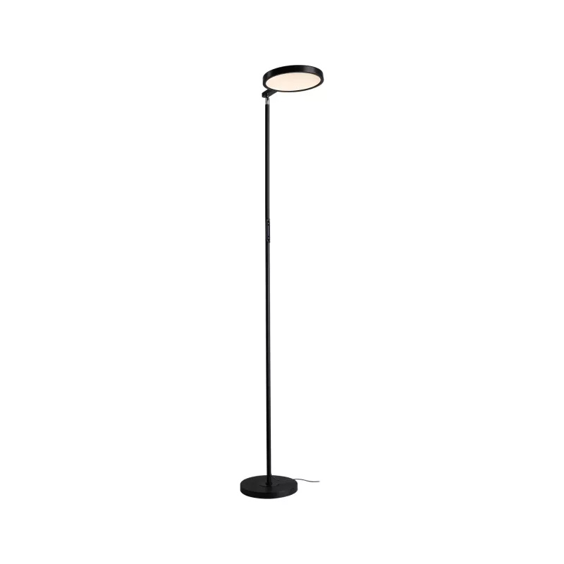 Lámpara de pie LED blanca regulable Caneta, 1750 mm, 1300 lm, 20 W, color negro - Paulmann