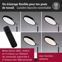 Caneta Tunable White LED Floor Lamp 1750mm 1300lm 20W Black - Paulmann - système d'accrochage et décoration - détail 7