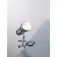 Spot à pince Gryps Acier brossé 230V E14 - Paulmann - système d'accrochage et décoration - détail 2