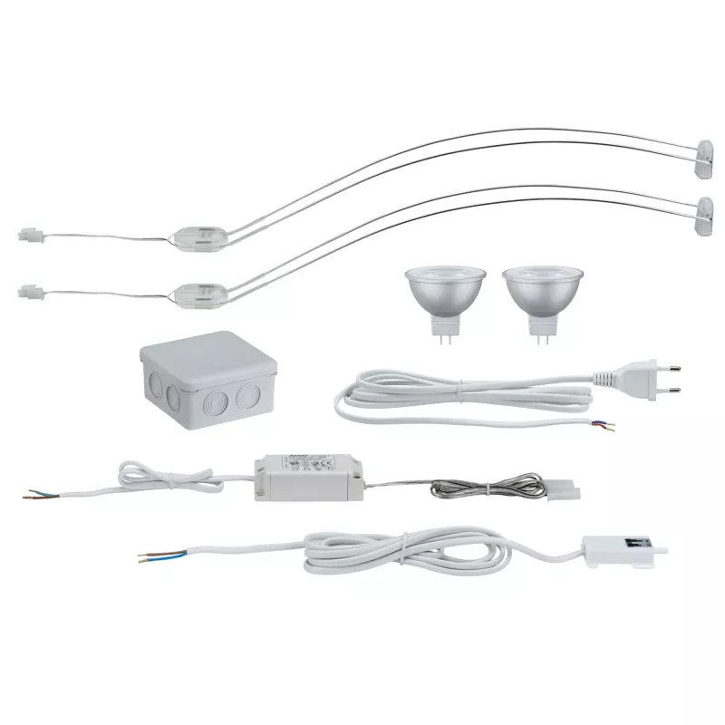 Galeria Assistent II GU5.3 2700K 2x230lm 230V 2x4W Chrom LED -Aufbauleuchte - Paulmann