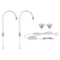 Galeria Assistent II LED Mirror Light GU5.3 2700K 2x230lm 230V 2x4W Chrome - Paulmann - système d'accrochage et décoration - détail 4