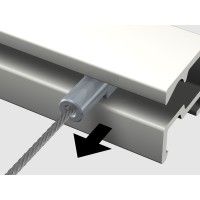 Filo in nylon Twister - 2 mm (INSERIMENTO DAL BASSO) - gancio per cornici ARTI TEQ 5 - Cimase per quadri