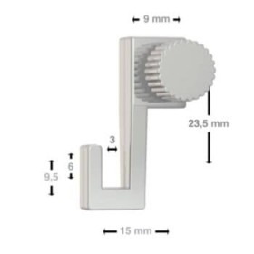 Light hook 4 kg - hanging picture rails artiteq ARTI TEQ 3 - Cimaise Tableau