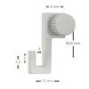 Light hook 4 kg - hanging picture rails artiteq ARTI TEQ 3 - Cimaise Tableau