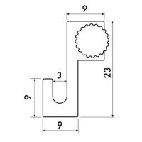 Gancio leggero da 4 kg - sospensione per quadri su rotaie Artiteq ARTI TEQ 6 - Cimaise Tableau 