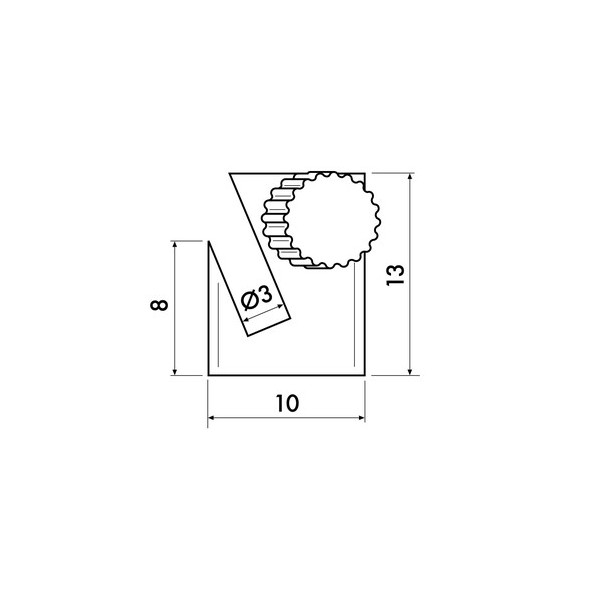 Gancho redondo 5 kg + tornillos de latón - suspensión de riel para cuadros artiteq ARTI TEQ 4 - Cimaise Tableau 