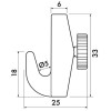 Heavy hook 7 kg - hanging picture rails artiteq ARTI TEQ 3 - Cimaise Tableau