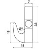 Gancho pesado 7 kg con tornillos de latón - suspensión de riel para cuadros artiteq ARTI TEQ 3 - Cimaise Tableau 