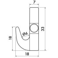 Gancho pesado 7 kg con tornillos de latón - suspensión de riel para cuadros artiteq ARTI TEQ 3 - Cimaise Tableau 