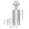 Self-locking hook 15 kg - hanging picture rails artiteq ARTI TEQ 3 - Cimaise Tableau