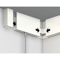 Cimaise click rail pro 50 kg + Clips - hanging picture rail artiteq ARTI TEQ 8 - Cimaise Tableau 