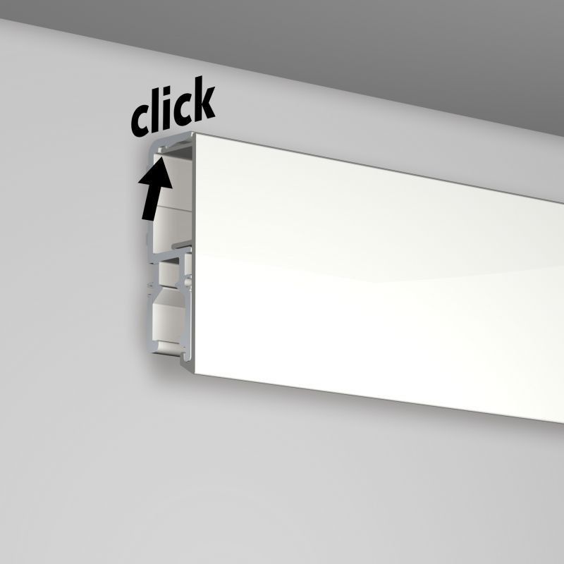 Rail Newly R70 200 cm bianco Museum - sospensione per quadri newly Newly 4 - Cimaise Tableau 