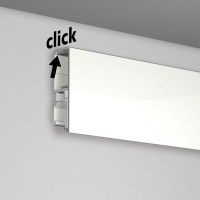 Rail Newly R70 200 cm blanc Museum - accrochage cimaise tableau newly Newly 3 - Cimaise Tableau
