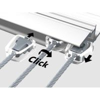 Cable de acero de 2,5 mm - nuevo panel de mesa Newly 5 - Cimaise Tableau