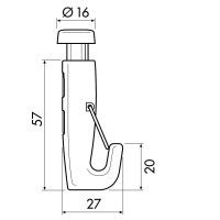 Self-locking Crochet with Safety 70 Kg - tableau newly Newly 4 - Cimaise Tableau 