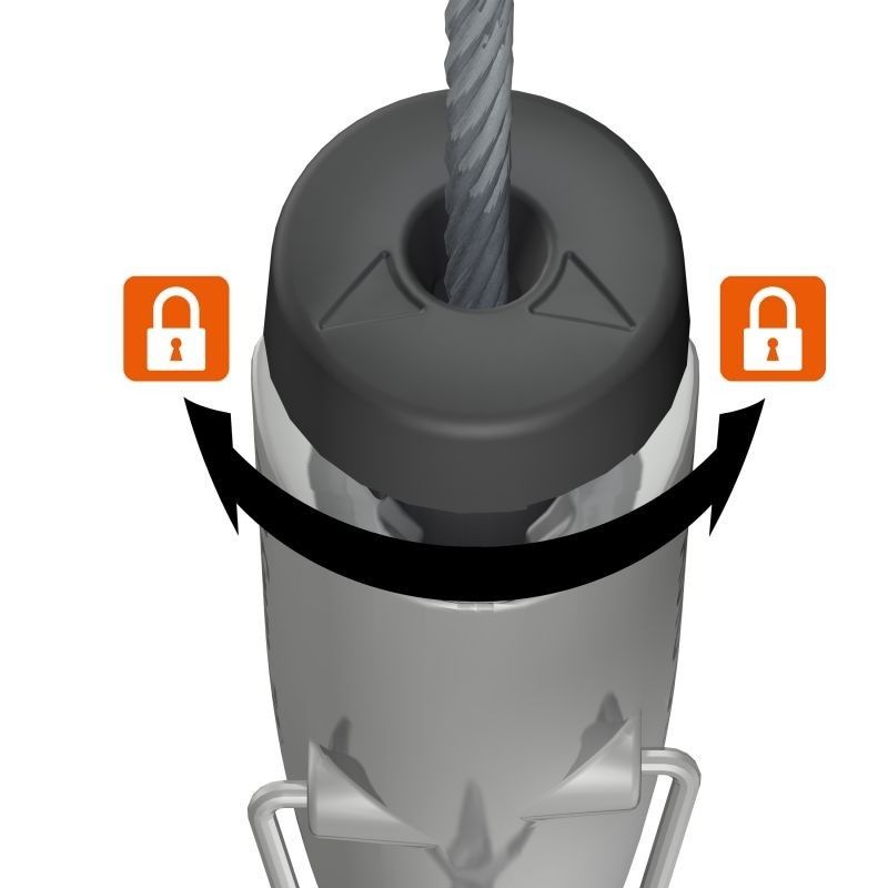 Gancio autobloccante con sicurezza 70 kg - appeso quadro appena installato Newly 8 - Cimasa Quadro