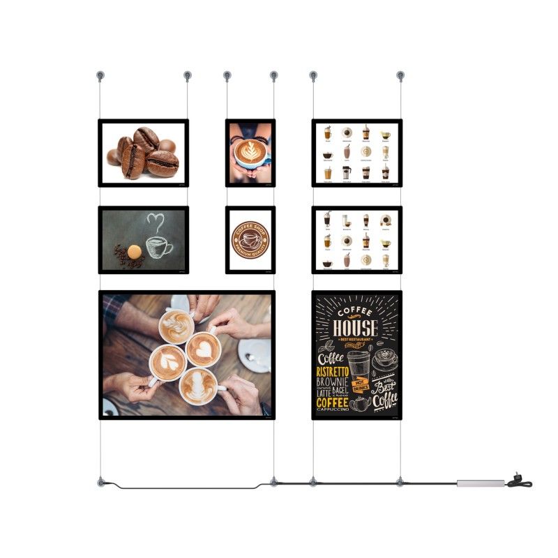 VISUALIZZAZIONE IT LED CIMAISE NERA ARTI TEQ 3 - Cimasa Quadro