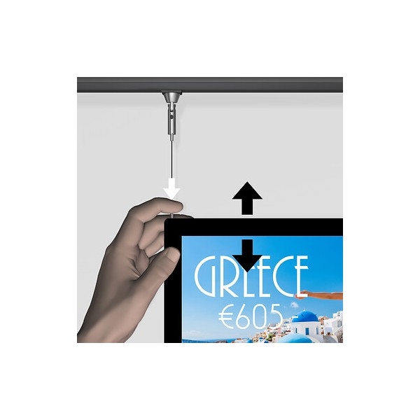 DISPLAY IT LED CIMAISE NOIR ARTI TEQ 9 - Cimaise Tableau 