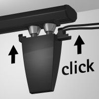 DISPLAY IT LED COPRI RAIL NERO ARTI TEQ 3 - Cimaise Tableau 