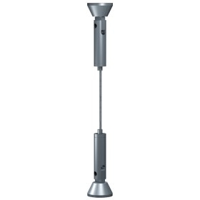 STEEL CABLE KIT 2 MM 400 CM FIXED E-CLIP ARTI TEQ 1 - Cimaise Tableau