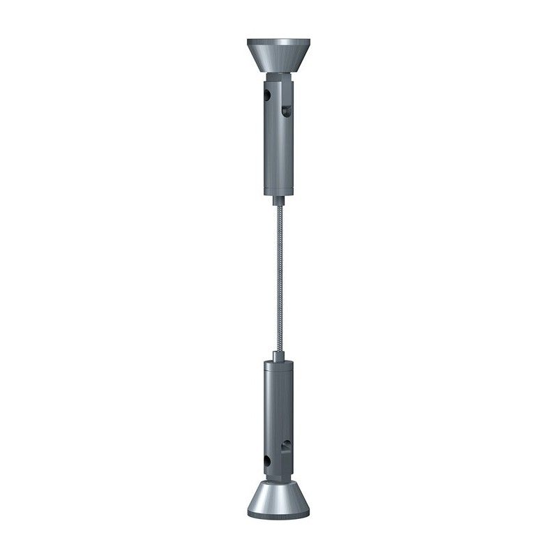 KIT CÂBLE EN ACIER 2 MM 400 CM FIXE E-CLIP ARTI TEQ 1 - Cimaise Tableau 
