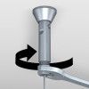 KIT CAVO IN ACCIAIO 2 MM 400 CM FISSO CON CLIP E ARTI TEQ 4 - Cimaise Tableau 