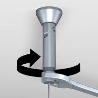 KIT CAVO D'ACCIAIO 2 MM 400 CM FISSO E-CLIP ARTI TEQ 4 - Cornice per quadro