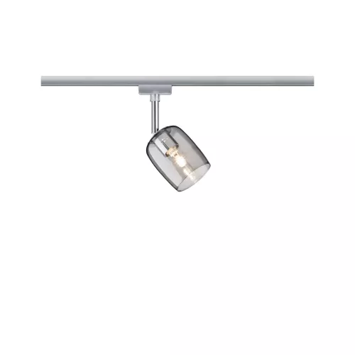 ,URail Spot sur rail Blossom Spot individuel G9 max. 10W gradable 230V Chrome mat,, Verre,