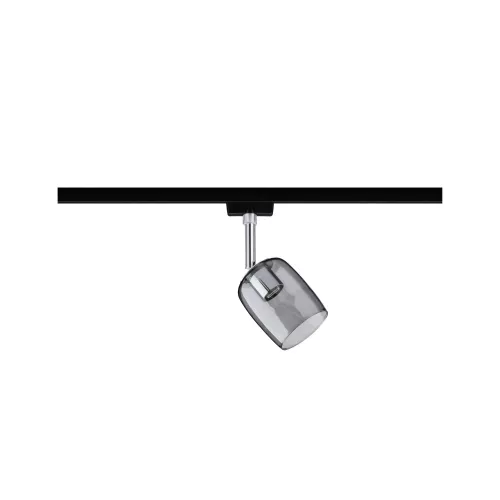 ,URail Spot sur rail Blossom Spot individuel G9 max. 10W gradable 230V Noir mat,, Verre,