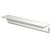 INFO RAIL + BLANC 200 CM (INCLUT MATÉRIEL DE FIXATION, EMBOUTS DE RAIL ET 4X MOUSE MAGNETS BLANC) ARTI TEQ 1 - Cimaise Tableau 