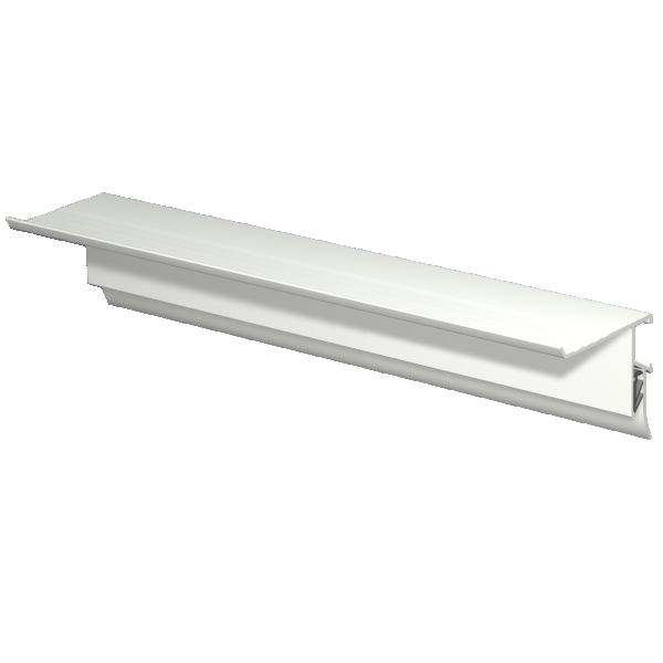 INFO SCHIENE + WEISS 200 CM (INKL. BEFESTIGUNGSMASCHINEN, SCHIENENENDEN UND 4X MAUSMAGNETE WEISS) ARTI TEQ 1 - Cimaise Tableau