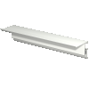 INFO RAIL + BLANC 200 CM (INCLUT MATÉRIEL DE FIXATION, EMBOUTS DE RAIL ET 4X MOUSE MAGNETS BLANC) ARTI TEQ 1 - Cimaise Tableau