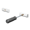 INFO RAIL + WHITE 200 CM (INCLUDES MOUNTING HARDWARE, RAIL ENDS AND 4X MOUSE MAGNETS WHITE) ARTI TEQ 4 - Cimaise Tableau