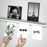 BINARIO INFO + BIANCO 200 CM (COMPRENDE IL KIT DI FISSAGGIO, LE ESTREMITÀ DEL BINARIO E 4X MAGNETI PER MOUSE BIANCHI) ARTI TEQ 5