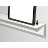 INFO RAIL + WHITE 200 CM (INCLUDES MOUNTING HARDWARE, RAIL ENDS AND 4X MOUSE MAGNETS WHITE) ARTI TEQ 9 - Cimaise Tableau 