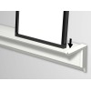 INFO RAIL + WHITE 200 CM (INCLUDES MOUNTING HARDWARE, RAIL ENDS AND 4X MOUSE MAGNETS WHITE) ARTI TEQ 9 - Cimaise Tableau