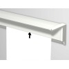 INFO RAIL + BLANCO 200 CM (MATERIAL DE FIXING, PACKAGE RAIL Y 4X MOUSE WHITE MAGNETS) ARTI TEQ 10 - Cimaise Tableau