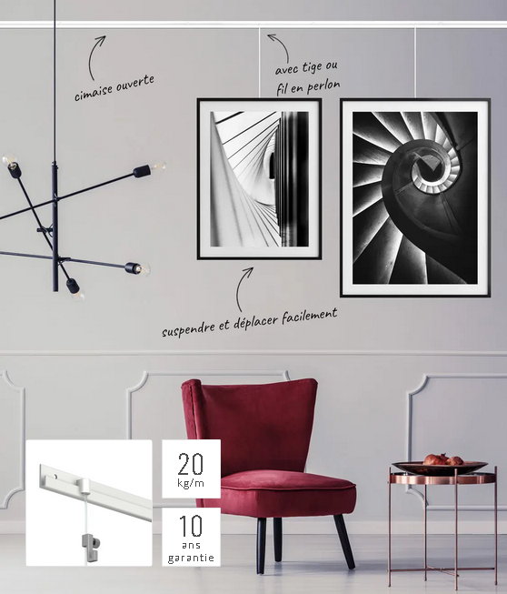 classic rail chair rail - 20 Kg / m