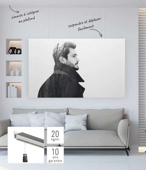 Guida per sedia in cartongesso Shadowline - 20 Kg / m