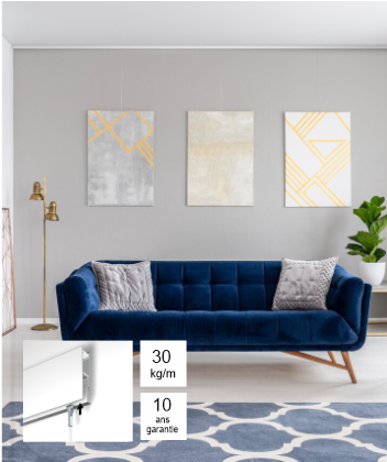 Click Newly R40 Mini-Deckenbilderschiene – 20 kg/ m