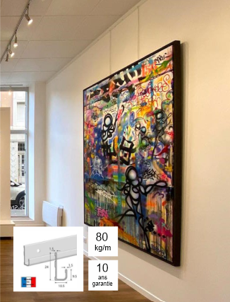 Civic H 24 Security chair rail - 80 Kg / m