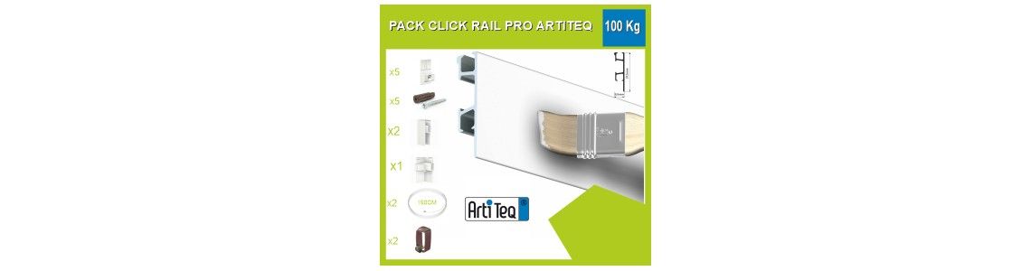 Click Rail Pro 100kg Bilderleisten-Set